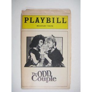 The Odd Couple Broadhurst Theatre Playbill October 1985 Rita Moreno Struthers